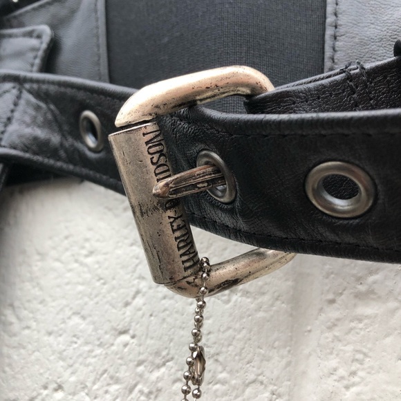 Harley Davidson New with Tags Black Leather Chaps size XS - Picture 6 of 15